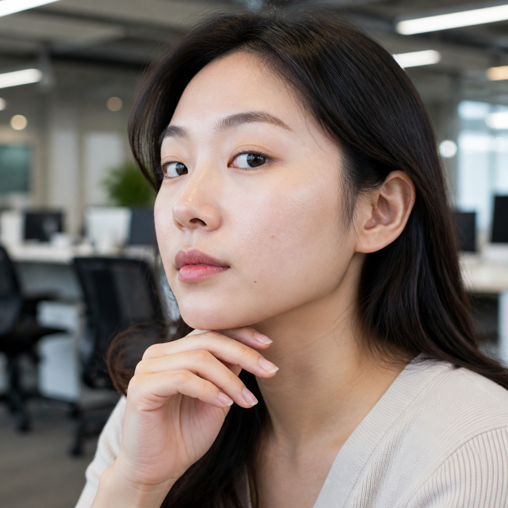 턱 좁쌀여드름